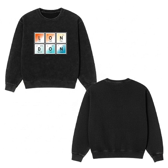 Elements of London Double Sided Mineral Wash Sweatshirts