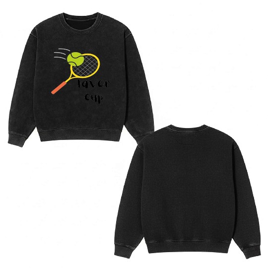 laver cup tennis Double Sided Mineral Wash Sweatshirts