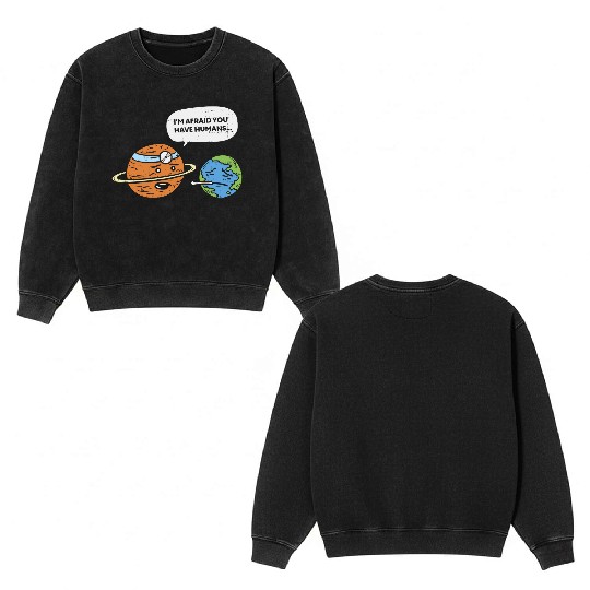 Earth Day Planet Doctor Humans Save Environment Double Sided Mineral Wash Sweatshirts