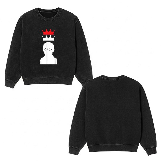 St Maximilian Kolbe Two Crowns Catholic Saint Gift Double Sided Mineral Wash Sweatshirts
