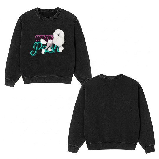 The Posh Poodle Double Sided Mineral Wash Sweatshirts