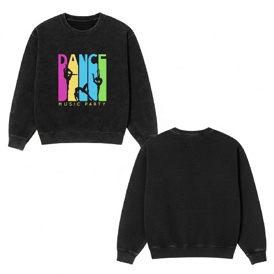 Dance Double Sided Mineral Wash Sweatshirts