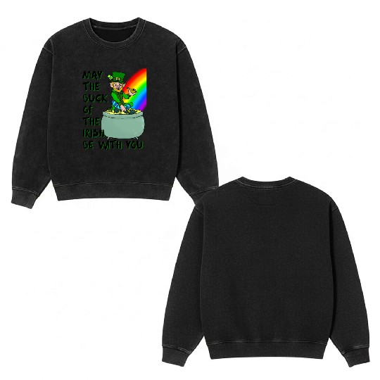 Luck of the Irish Double Sided Mineral Wash Sweatshirts