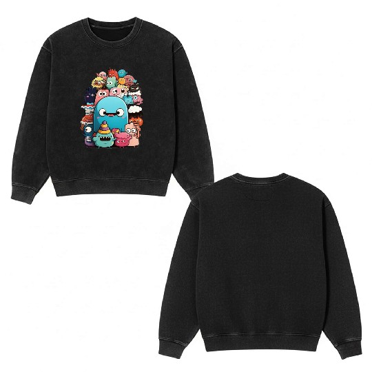 my imaginary friends Double Sided Mineral Wash Sweatshirts