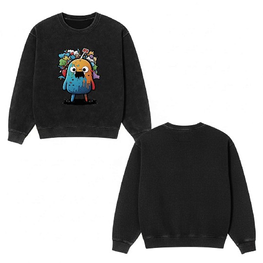 my imaginary friends Double Sided Mineral Wash Sweatshirts