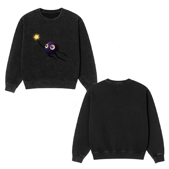 little soot sprite Double Sided Mineral Wash Sweatshirts