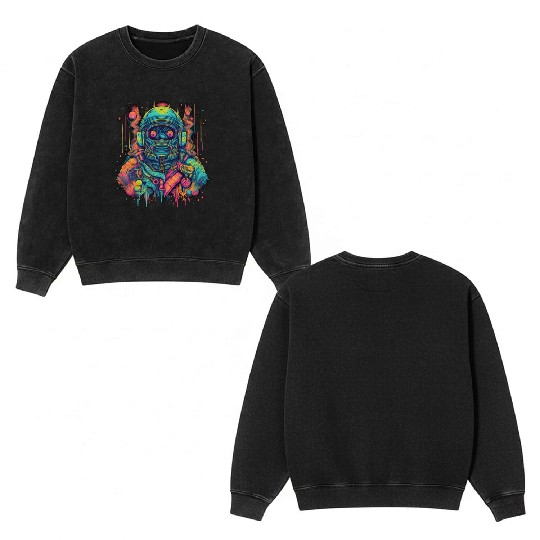 Ape-stronaut Double Sided Mineral Wash Sweatshirts