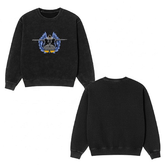 F-35 Lightning II Double Sided Mineral Wash Sweatshirts