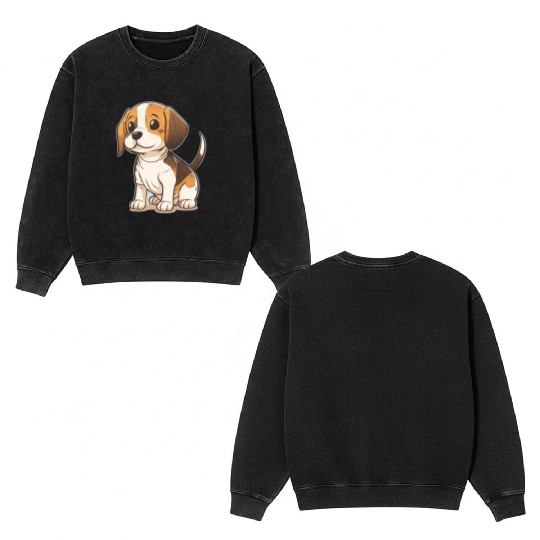 Beagle Double Sided Mineral Wash Sweatshirts