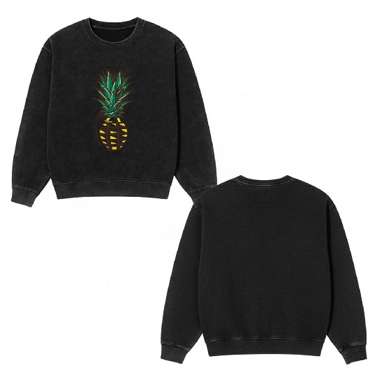 Pineapple Grenade Double Sided Mineral Wash Sweatshirts