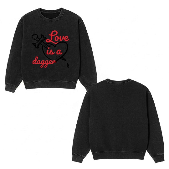 Loki Love Double Sided Mineral Wash Sweatshirts