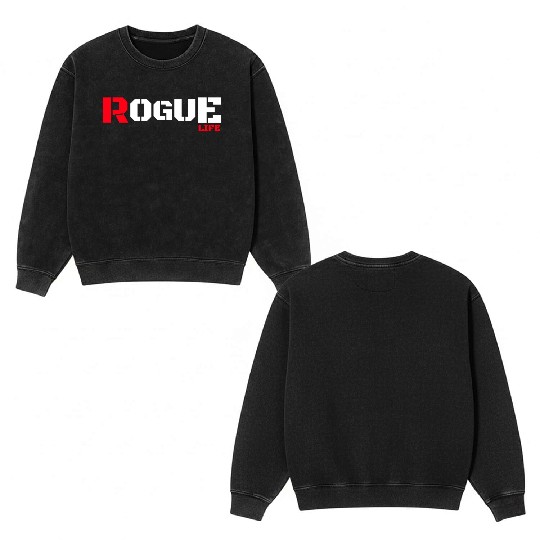 Armed Forces Rogue Warrior Bad Gaming Military Tou Double Sided Mineral Wash Sweatshirts