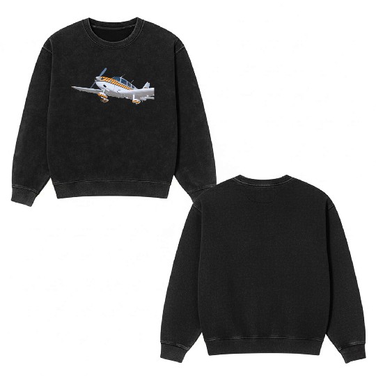 piper pa 28 cherokee Double Sided Mineral Wash Sweatshirts