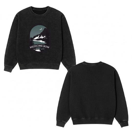 Medicine Bow National Forest Double Sided Mineral Wash Sweatshirts