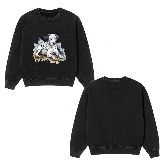 Dalmatian Double Sided Mineral Wash Sweatshirts