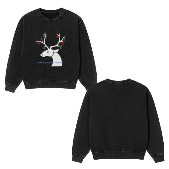 Reindeer Double Sided Mineral Wash Sweatshirts