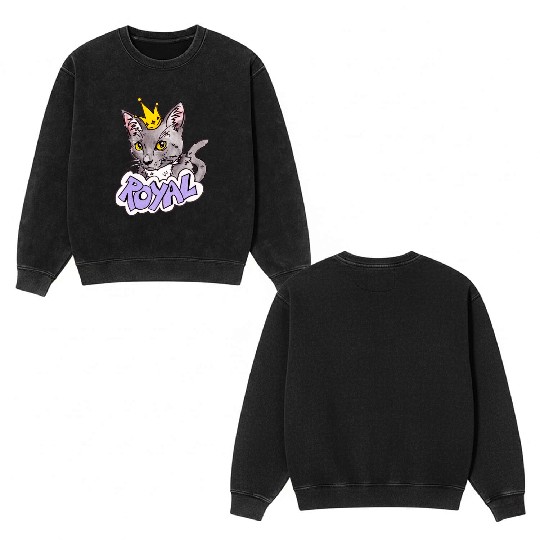 Royal Double Sided Mineral Wash Sweatshirts