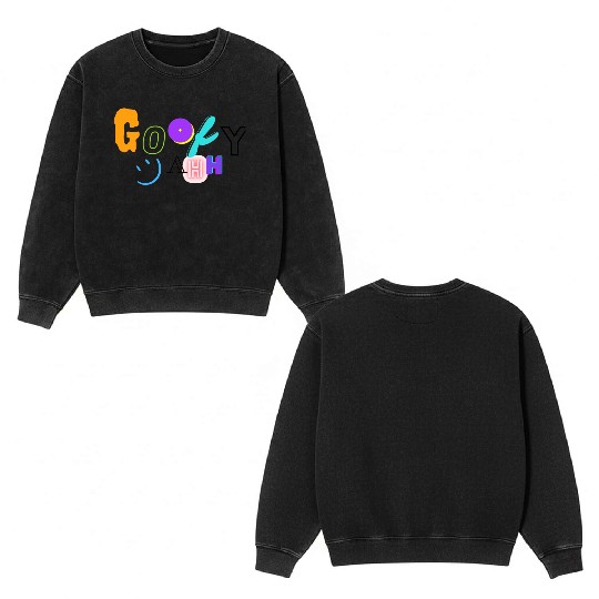 Funny Goofy Ahh Double Sided Mineral Wash Sweatshirts