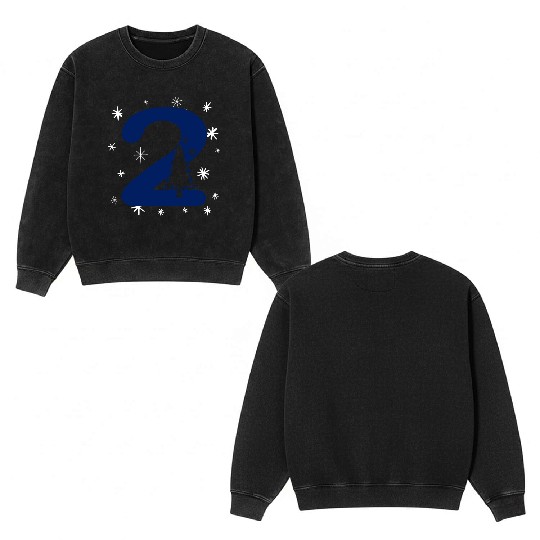 Second Christmas Number 2 - Nr. Two Double Sided Mineral Wash Sweatshirts