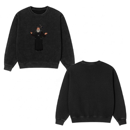 Father Faltaous Elsouriani, Eagle of Shihit desert Double Sided Mineral Wash Sweatshirts