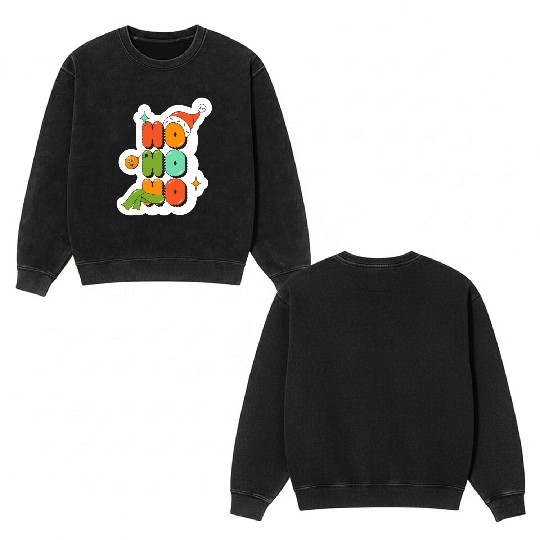 Have a holly jolly christmas Double Sided Mineral Wash Sweatshirts