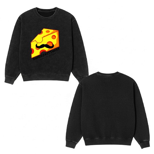 Bweeznisswax Fresh as Stinky Cheese Hat Double Sided Mineral Wash Sweatshirts
