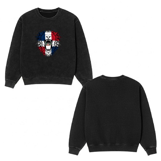 Dominican Republic Double Sided Mineral Wash Sweatshirts