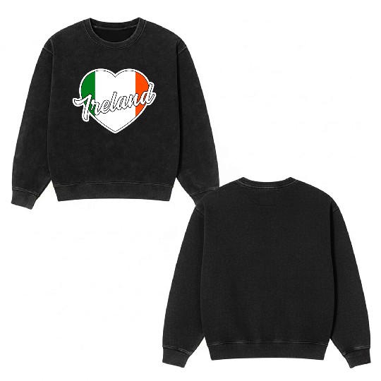 Ireland Double Sided Mineral Wash Sweatshirts