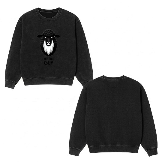 Black Sheep Double Sided Mineral Wash Sweatshirts
