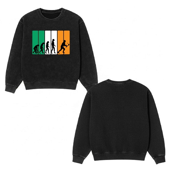 The Evolution of Hurling Double Sided Mineral Wash Sweatshirts