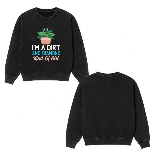 Plant Mom Life Double Sided Mineral Wash Sweatshirts