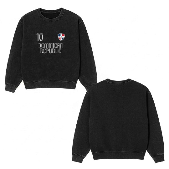 Dominican Republic Double Sided Mineral Wash Sweatshirts
