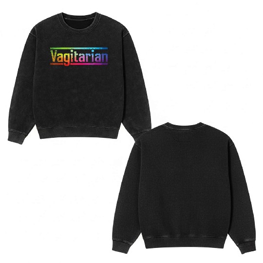 Lesbian Lgbt Pride Month Gay Couple Double Sided Mineral Wash Sweatshirts
