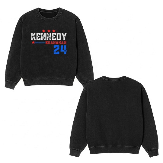Robert Kennedy for President 2024 Election Kennedy Double Sided Mineral Wash Sweatshirts