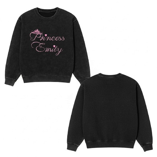 Princess Emily Double Sided Mineral Wash Sweatshirts