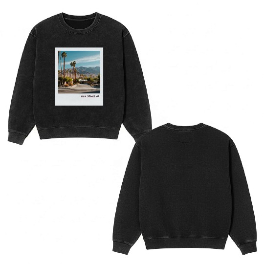 Mono Enterprises "Travels" Palm Springs #3 Double Sided Mineral Wash Sweatshirts