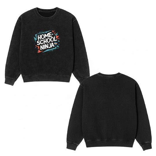 Embrace The Homeschool Journey With Your Double Sided Mineral Wash Sweatshirts