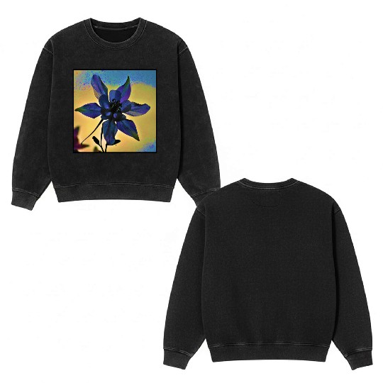 Columbine Color Double Sided Mineral Wash Sweatshirts