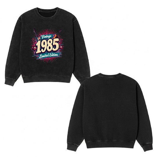 vintage 1985 limited edition Double Sided Mineral Wash Sweatshirts