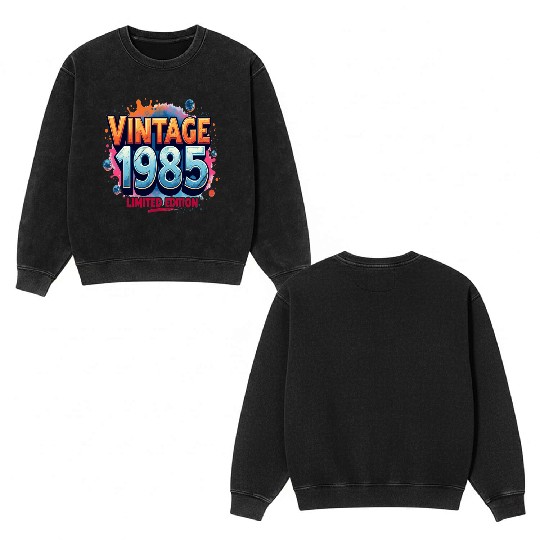 vintage 1985 limited edition Double Sided Mineral Wash Sweatshirts