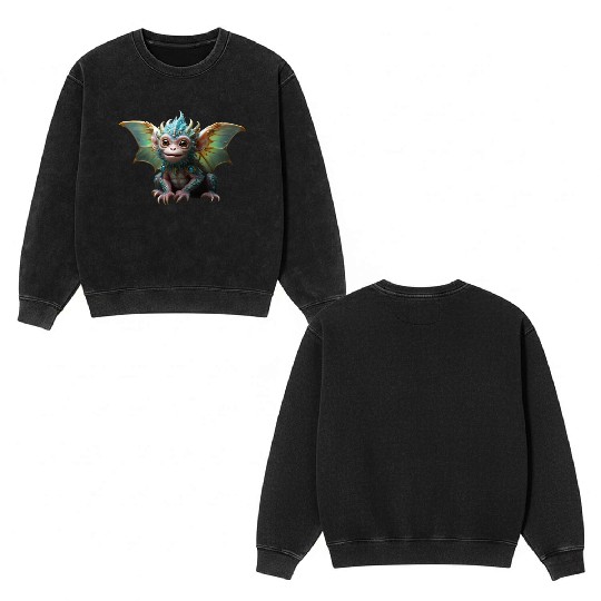 Flying Monkey Double Sided Mineral Wash Sweatshirts