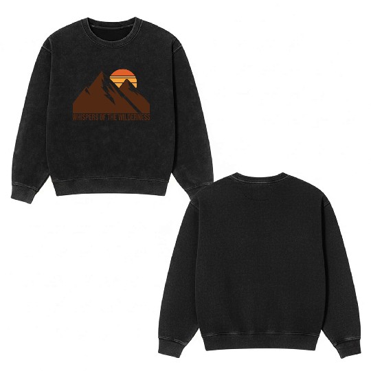 Whispers of the Wilderness Double Sided Mineral Wash Sweatshirts