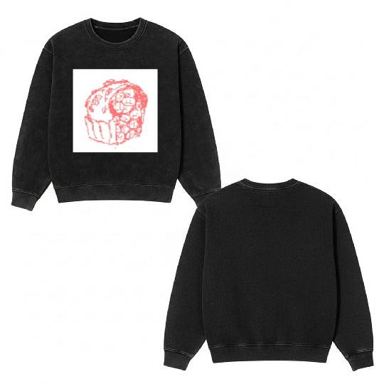 Sketching Sweetness Double Sided Mineral Wash Sweatshirts