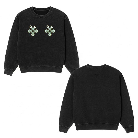 Celtic Knot Guitar | St. Patrick’s Day Mug Double Sided Mineral Wash Sweatshirts