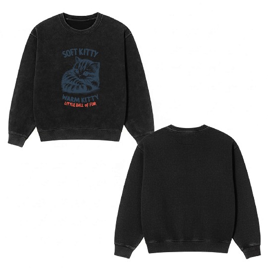 Soft Kitty Double Sided Mineral Wash Sweatshirts