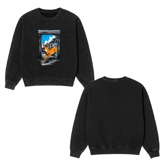 Biz Boi Graphic Double Sided Mineral Wash Sweatshirts
