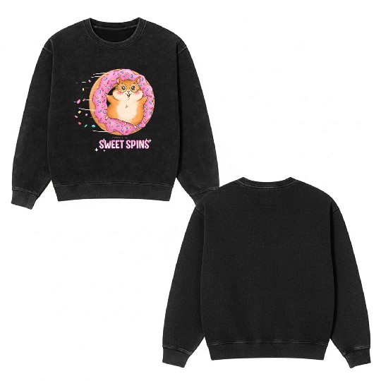 Sweet Spins_ Hamster Double Sided Mineral Wash Sweatshirts