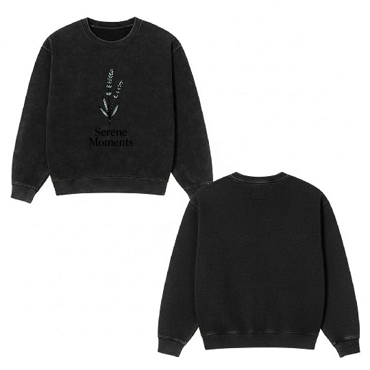 Serene Moments Lavender Calm Double Sided Mineral Wash Sweatshirts