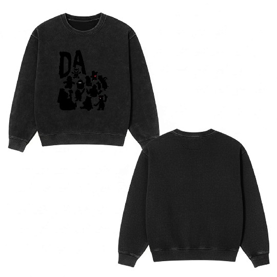 Da Bears Funny Football Double Sided Mineral Wash Sweatshirts