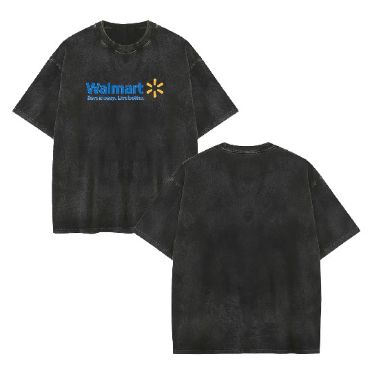 Walmart Logo Double Sided Mineral Wash T Shirts